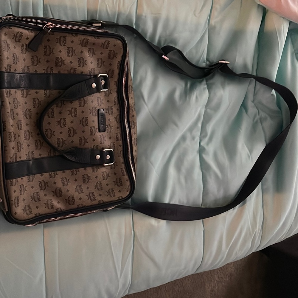 MCM Lap Top Messenger Briefcase Bag